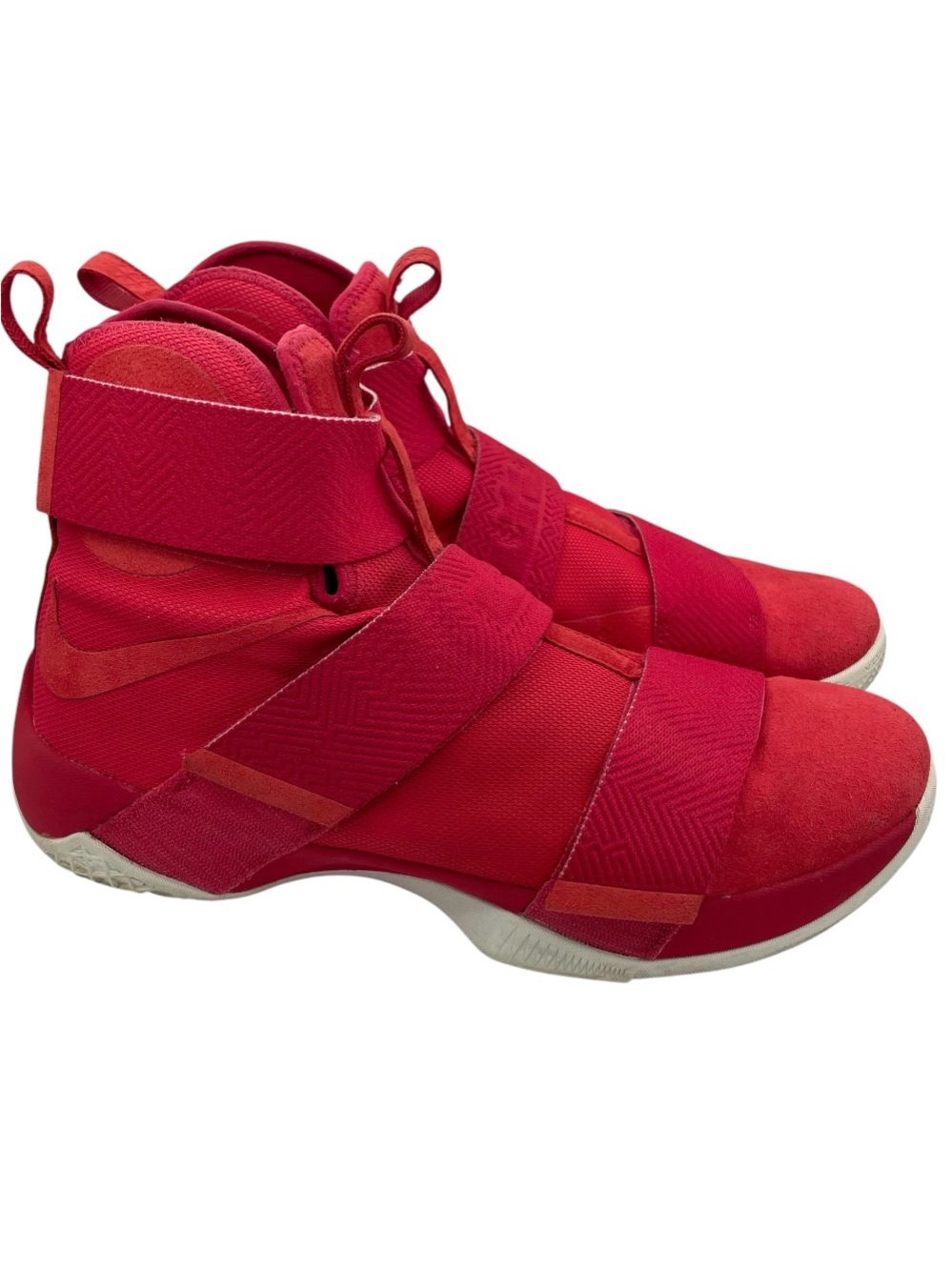 Nike LeBron Soldier hightop mens red sneakers Size 13